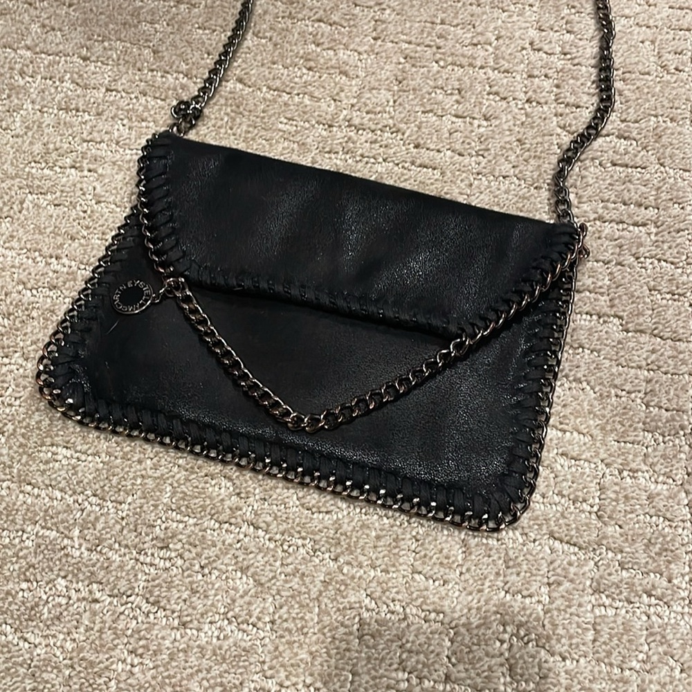 Stella McCartney Black Chain vegan Crossbody Bag - Picture 3 of 8